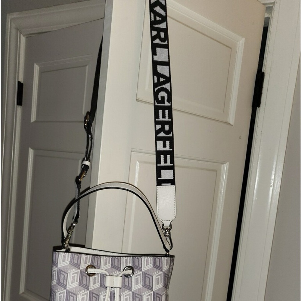 Karl Lagerfeld Paris Adele Crossbody Bucket - Picture 12 of 12